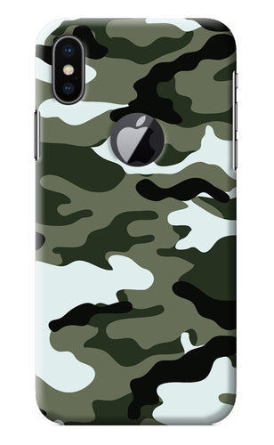 Camouflage iPhone X Logocut Back Cover