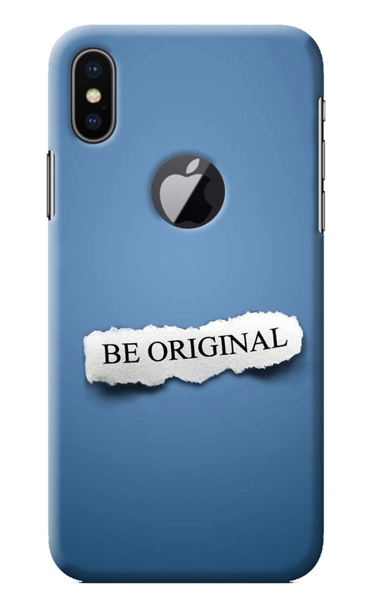 Be Original iPhone X Logocut Back Cover