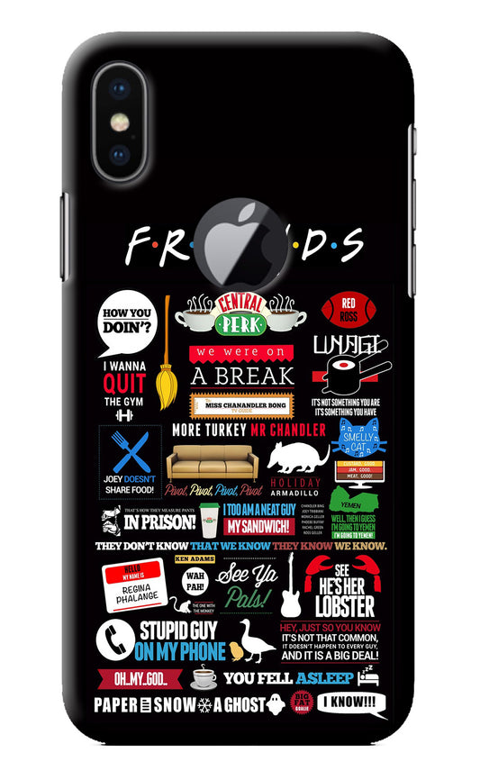 FRIENDS iPhone X Logocut Back Cover