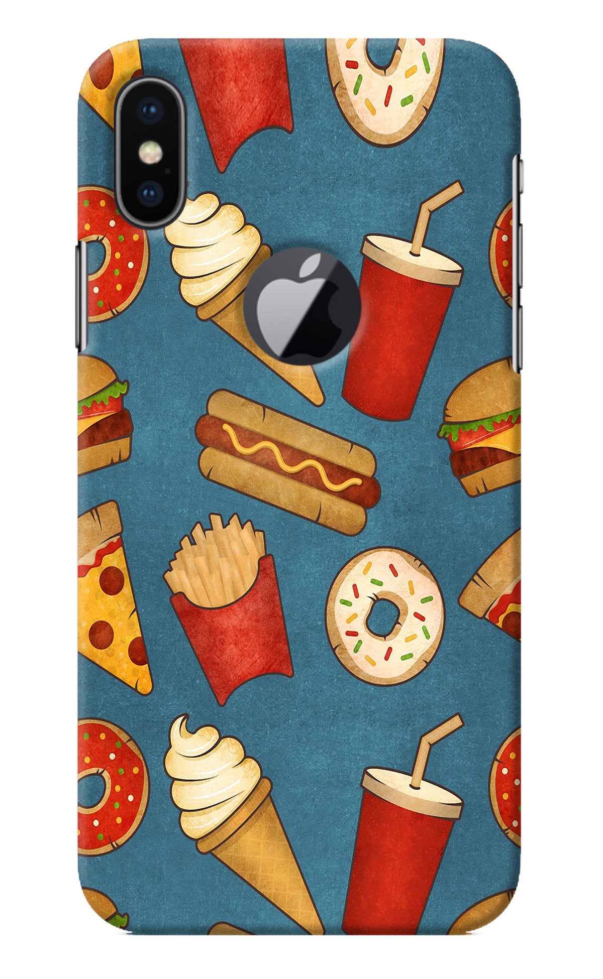 Foodie iPhone X Logocut Back Cover