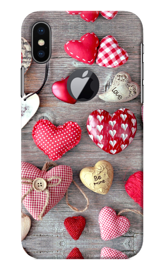 Love Wallpaper iPhone X Logocut Back Cover