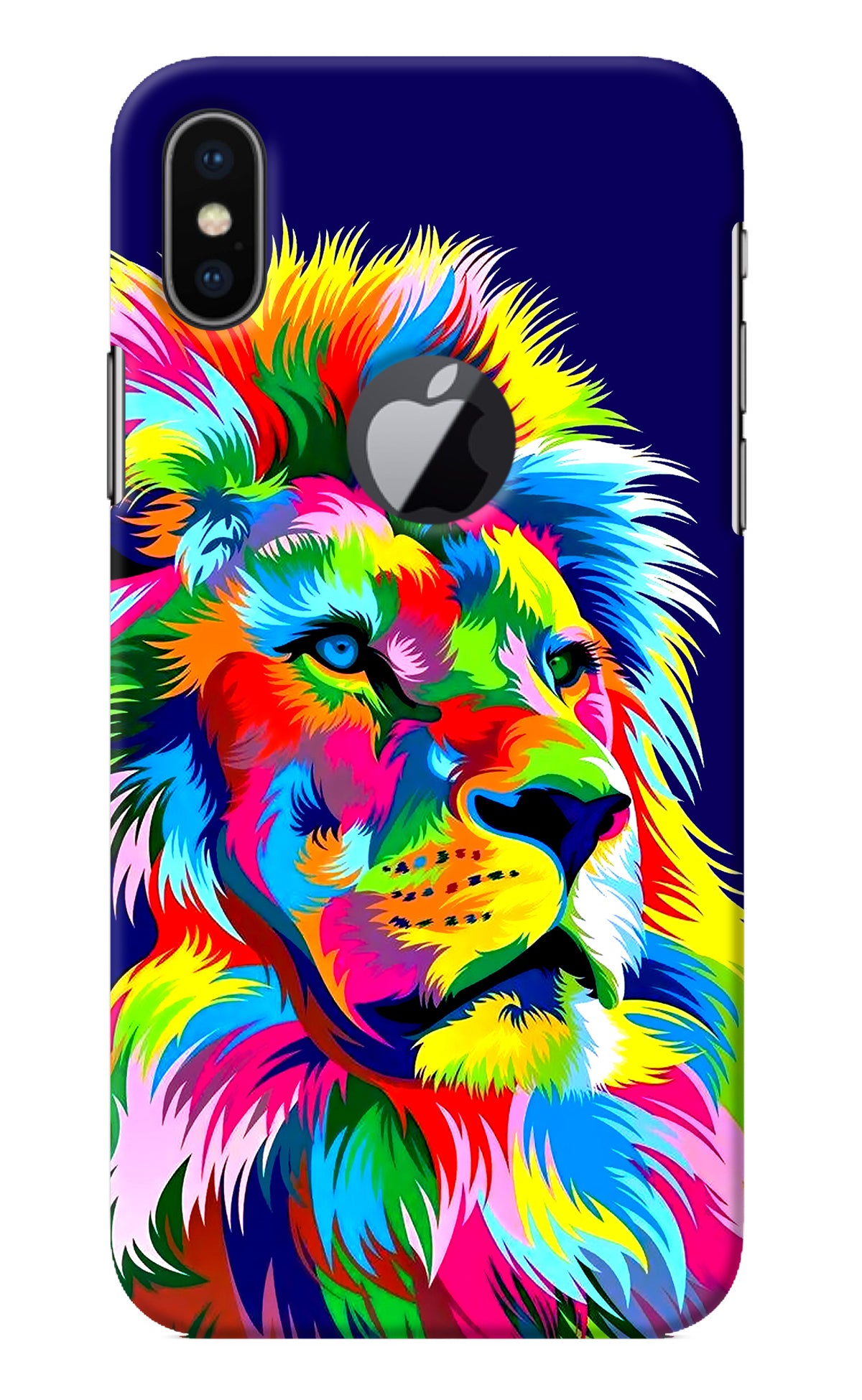 Vector Art Lion iPhone X Logocut Back Cover