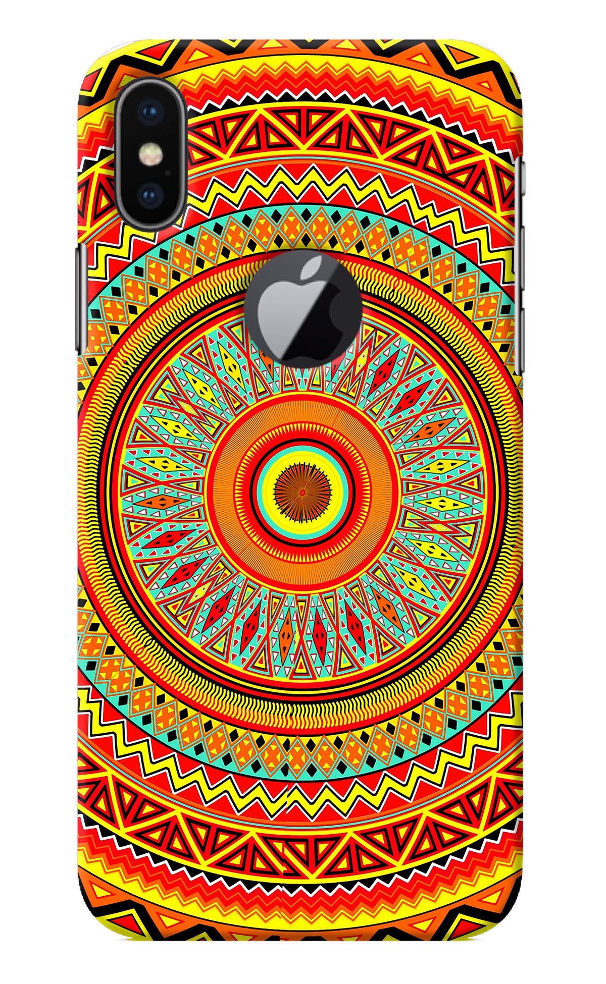 Mandala Pattern iPhone X Logocut Back Cover