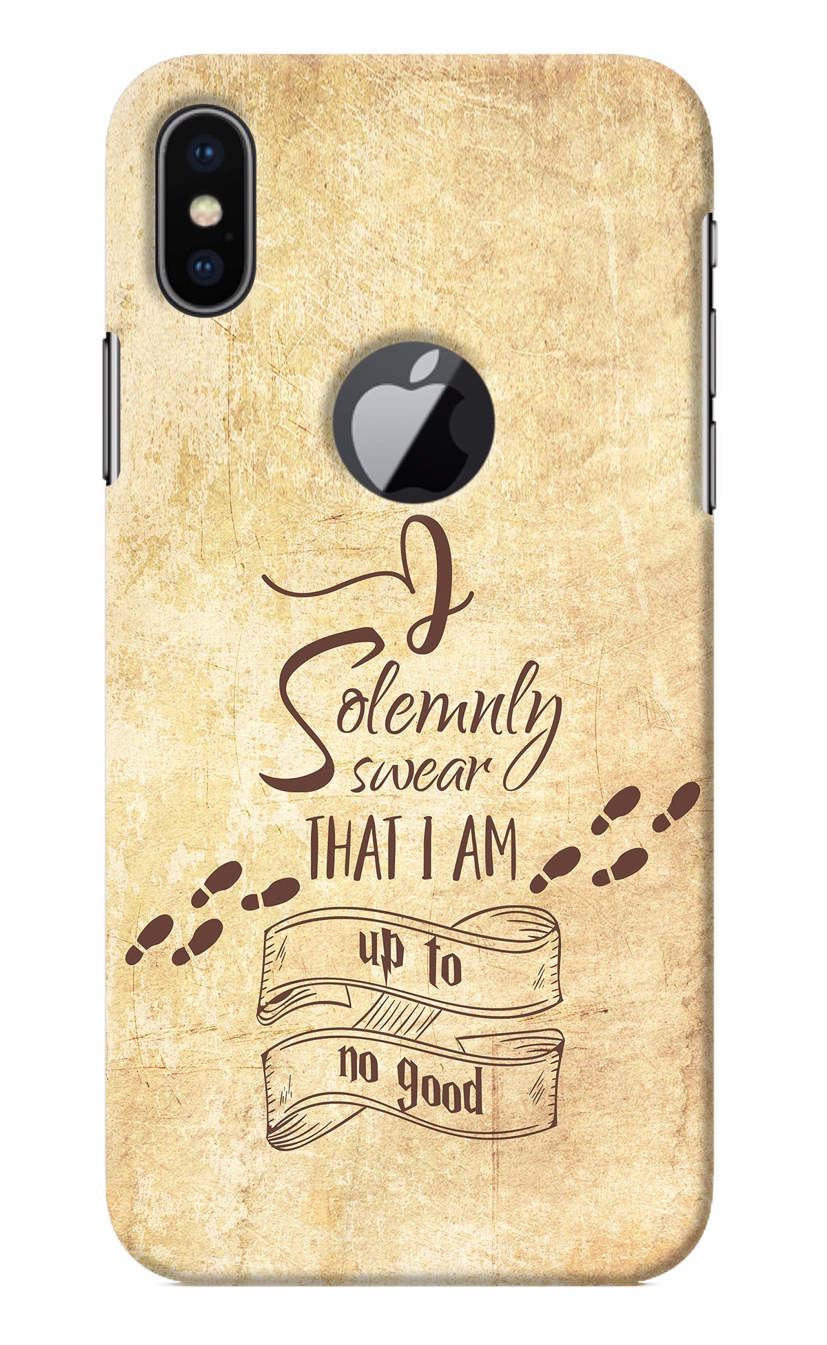 I Solemnly swear that i up to no good iPhone X Logocut Back Cover