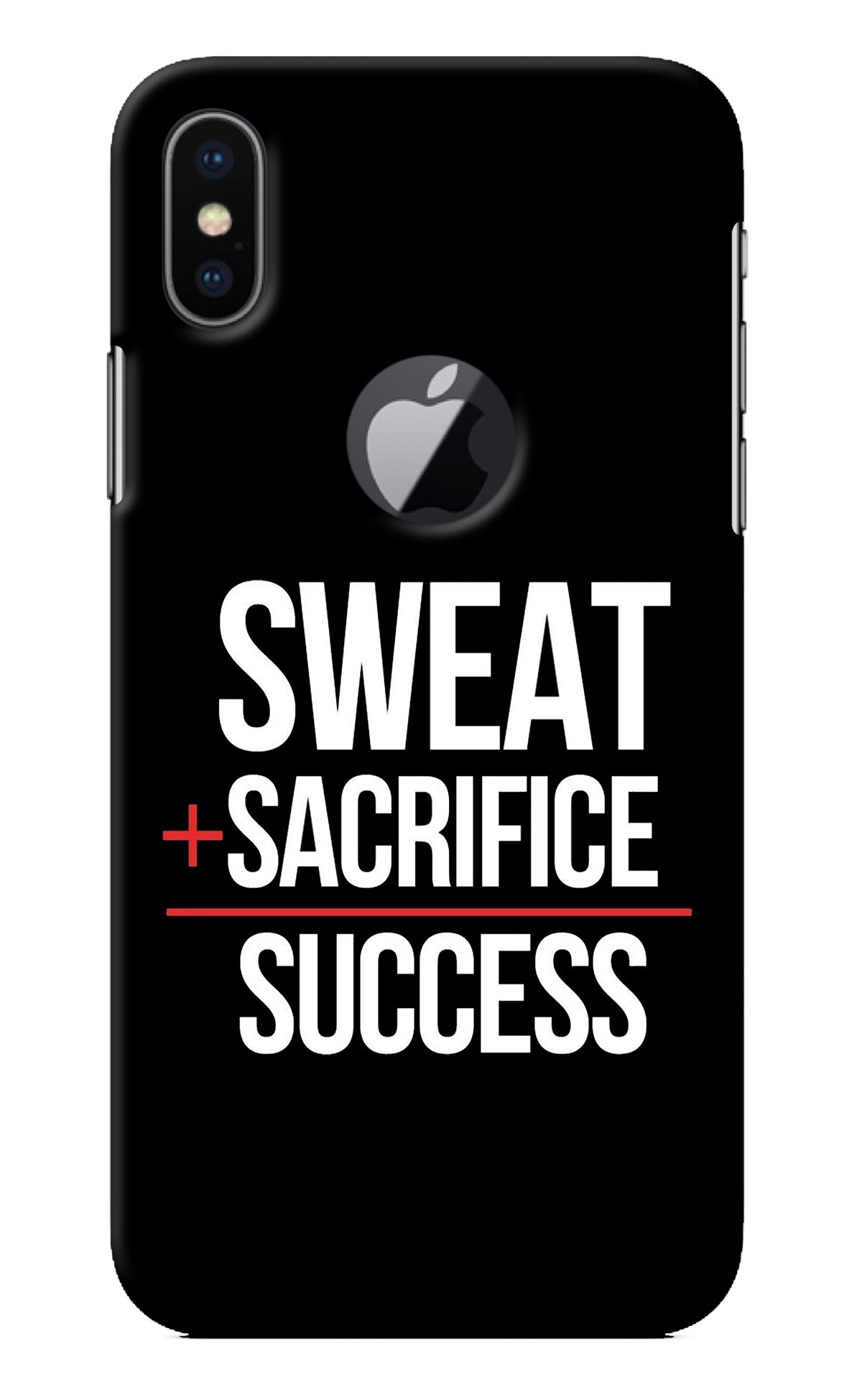 Sweat Sacrifice Success iPhone X Logocut Back Cover