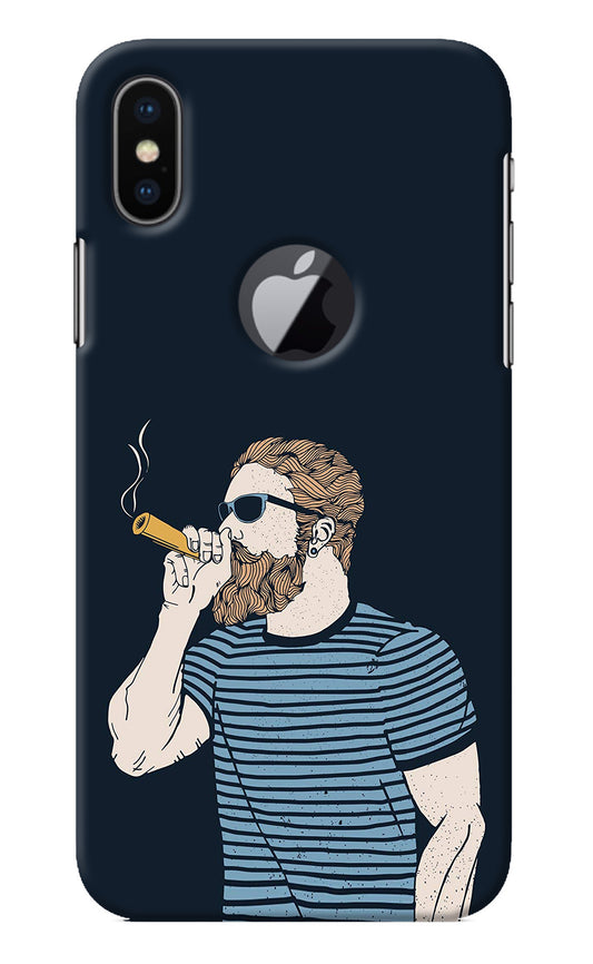 Smoking iPhone X Logocut Back Cover