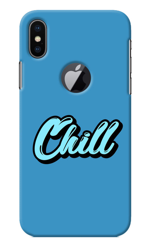 Chill iPhone X Logocut Back Cover