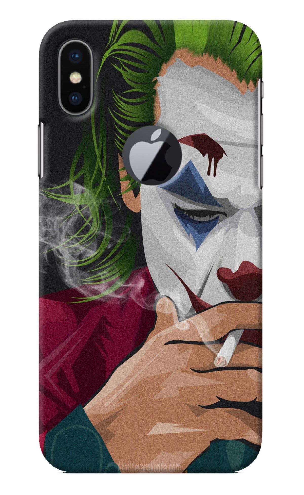 Joker Smoking iPhone X Logocut Back Cover