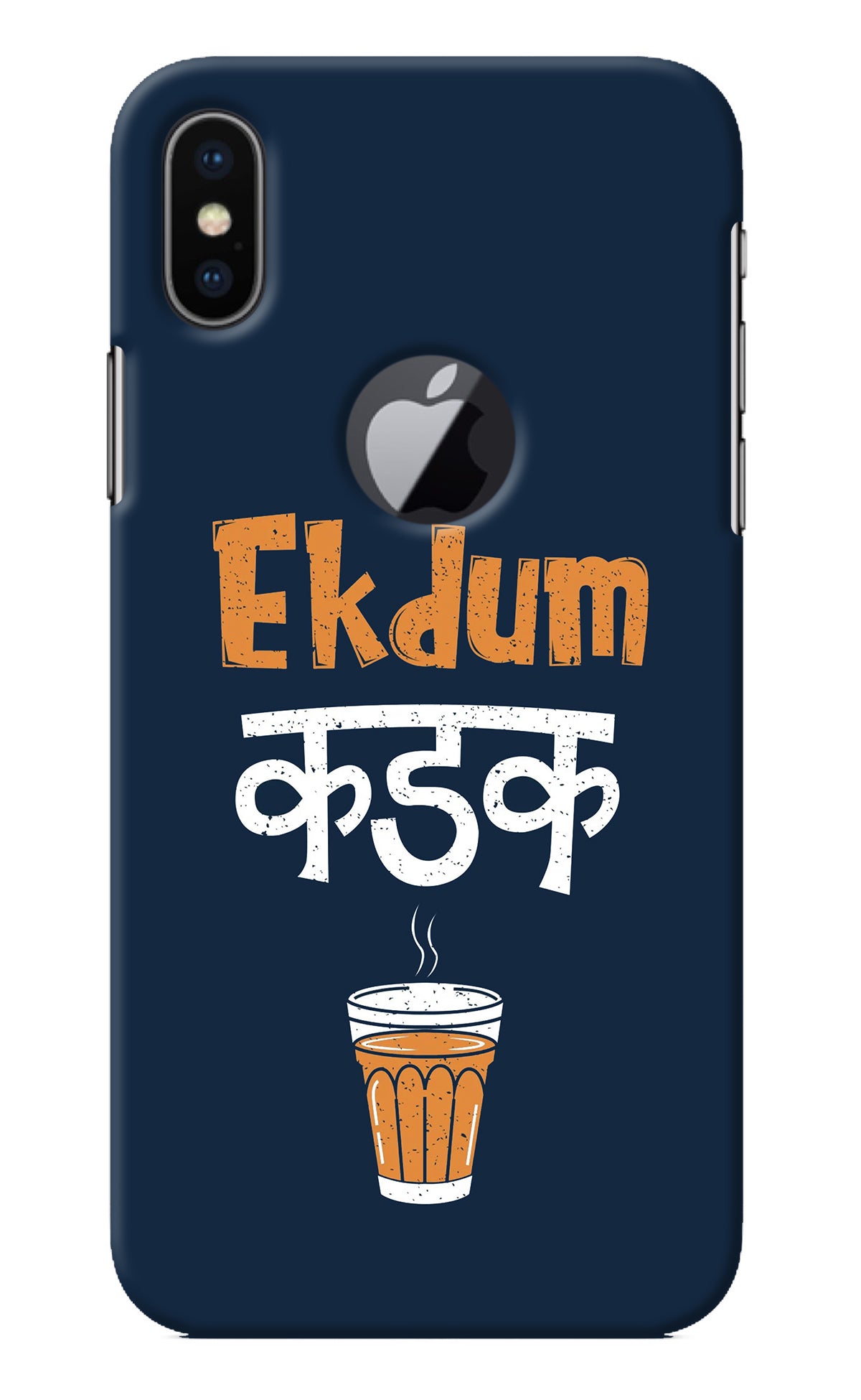 Ekdum Kadak Chai iPhone X Logocut Back Cover