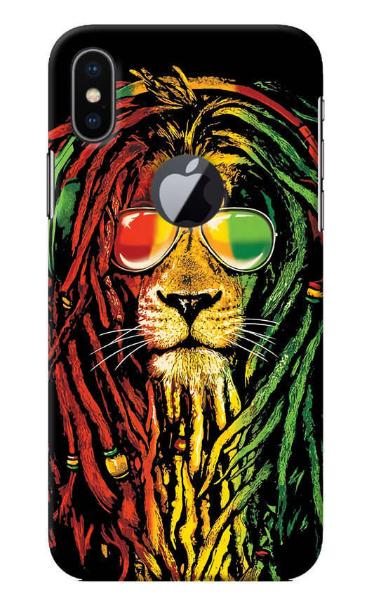 Rasta Lion iPhone X Logocut Back Cover