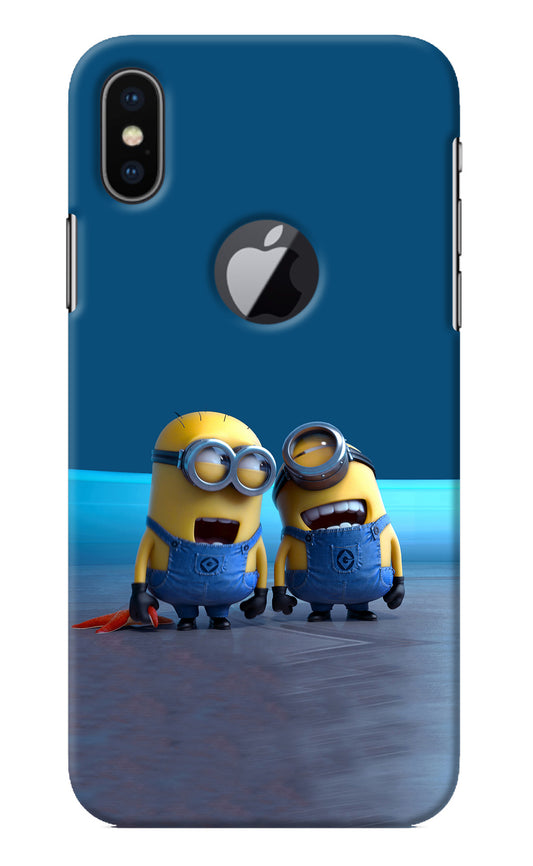 Minion Laughing iPhone X Logocut Back Cover