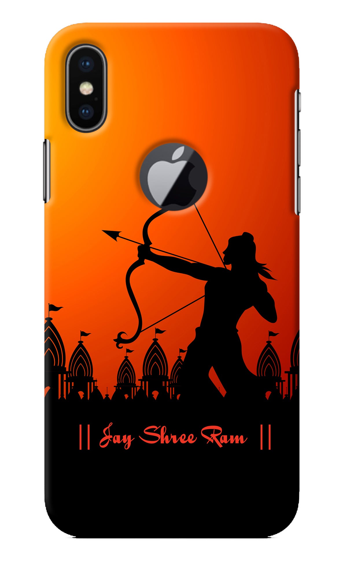 Lord Ram - 4 iPhone X Logocut Back Cover