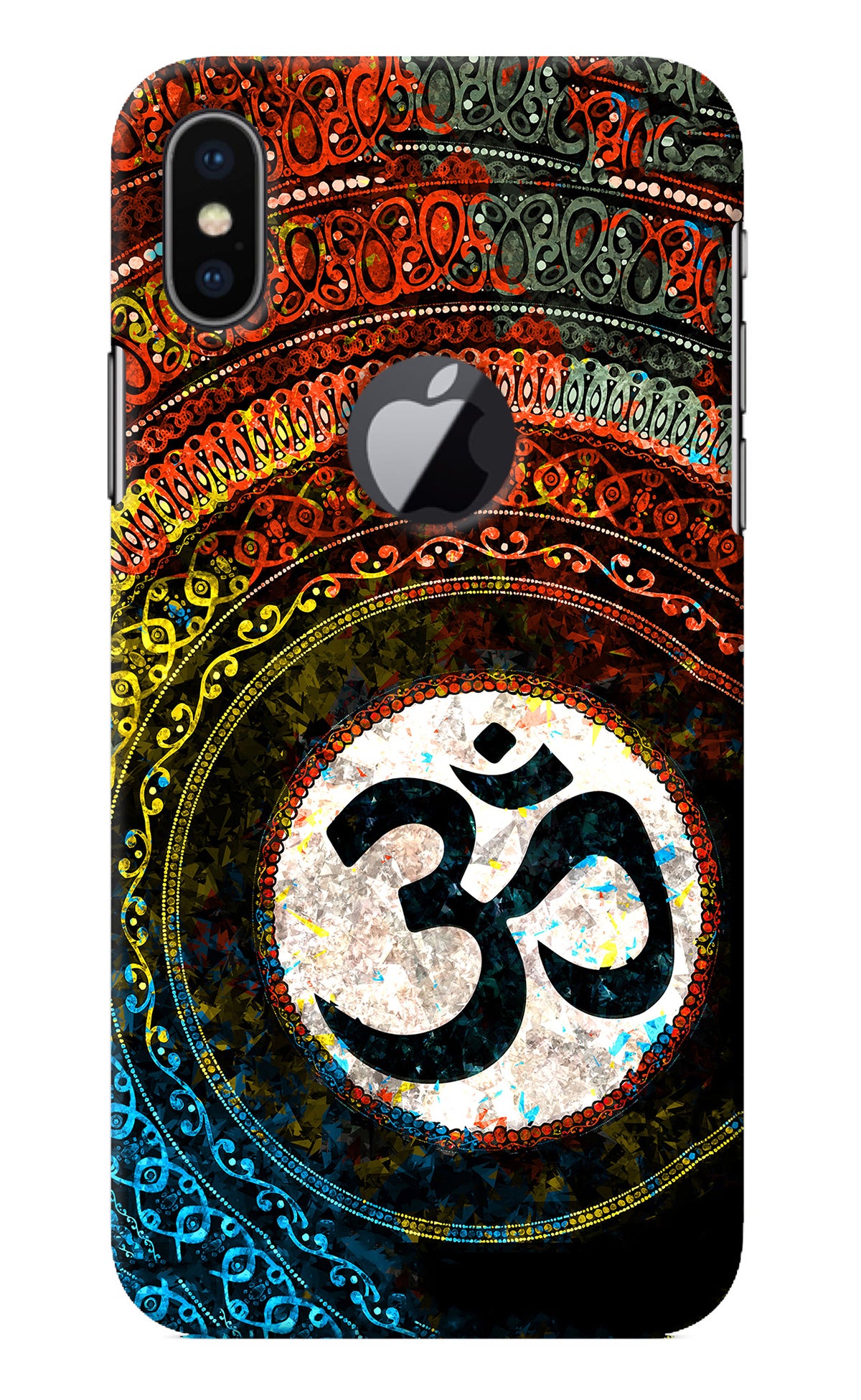 Om Cultural iPhone X Logocut Back Cover