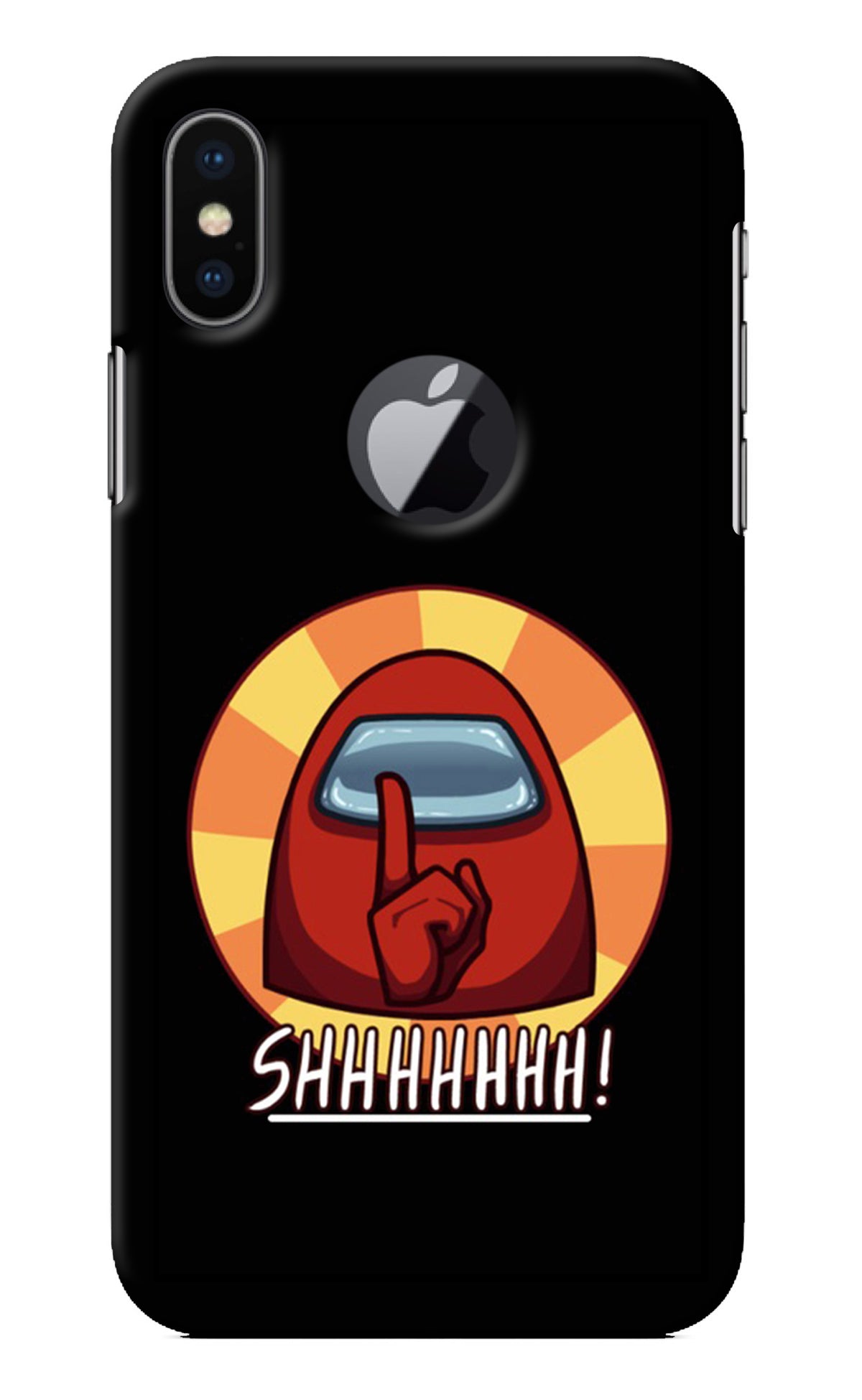 Among Us Shhh! iPhone X Logocut Back Cover