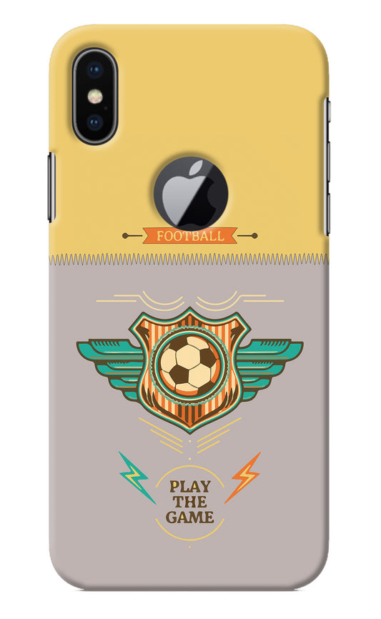 Football iPhone X Logocut Back Cover