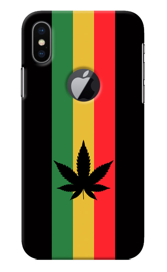 Weed Flag iPhone X Logocut Back Cover