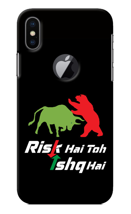 Risk Hai Toh Ishq Hai iPhone X Logocut Back Cover