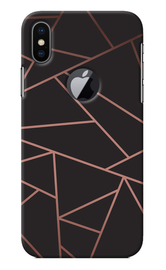 Geometric Pattern iPhone X Logocut Back Cover