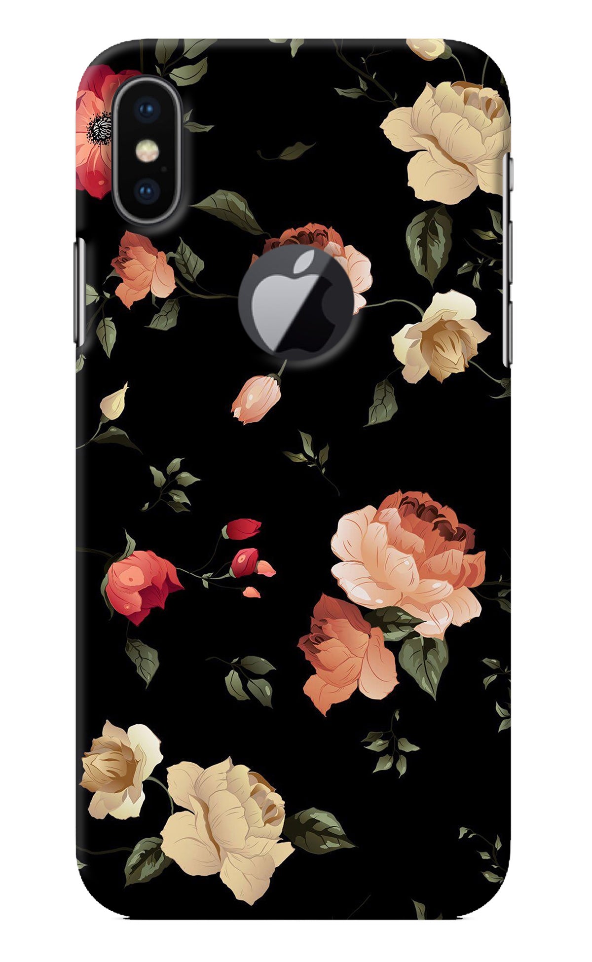 Flowers iPhone X Logocut Back Cover