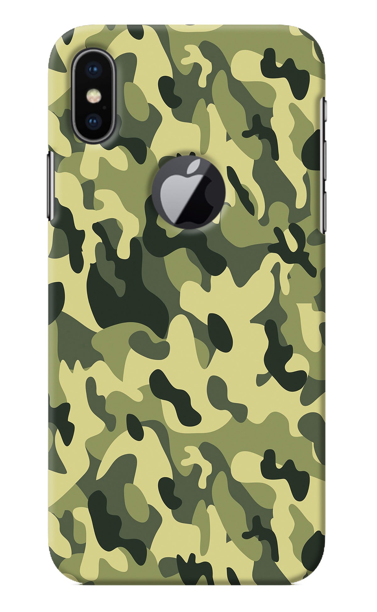 Camouflage iPhone X Logocut Back Cover