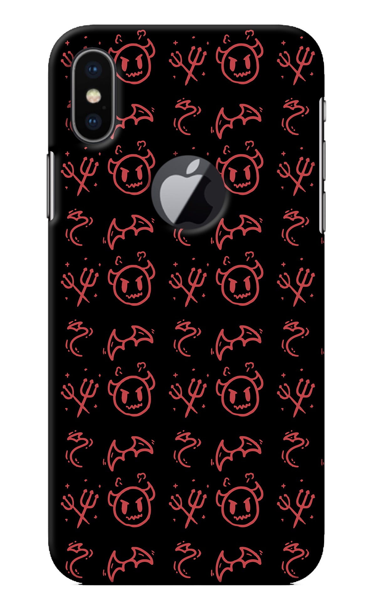 Devil iPhone X Logocut Back Cover