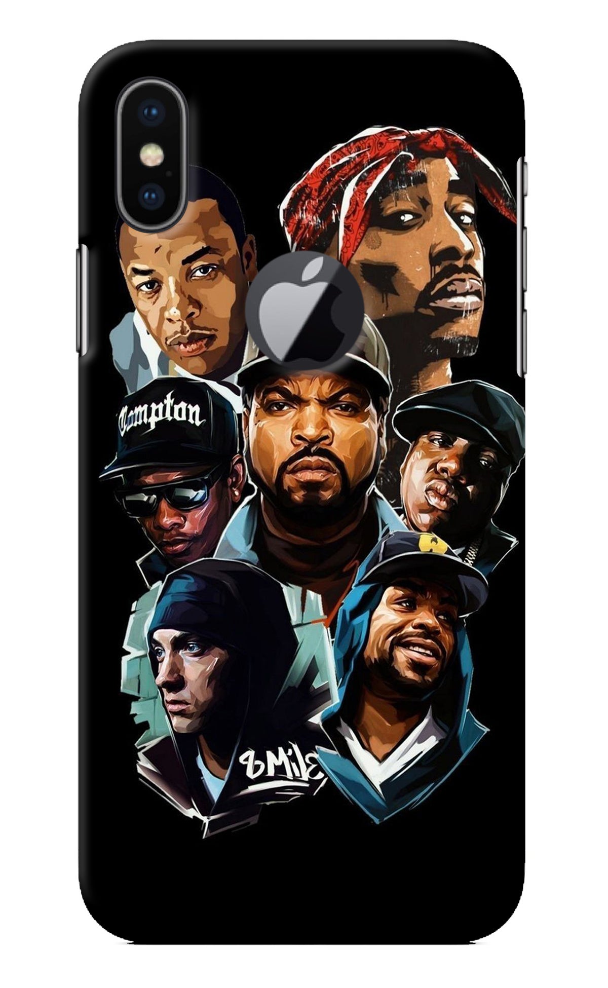 Rappers iPhone X Logocut Back Cover