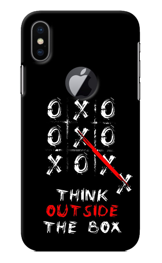 Think out of the BOX iPhone X Logocut Back Cover