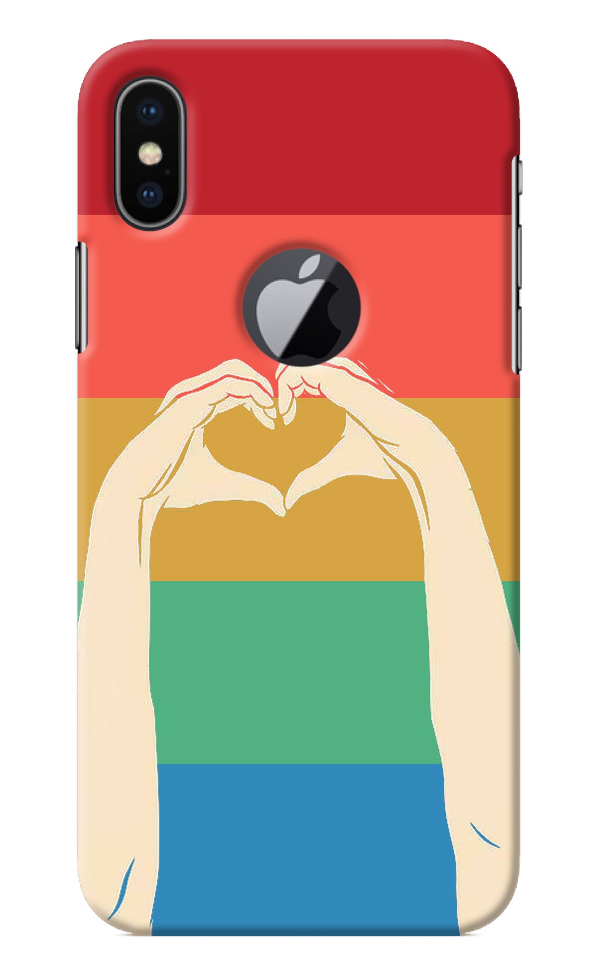 Vintage Love iPhone X Logocut Back Cover