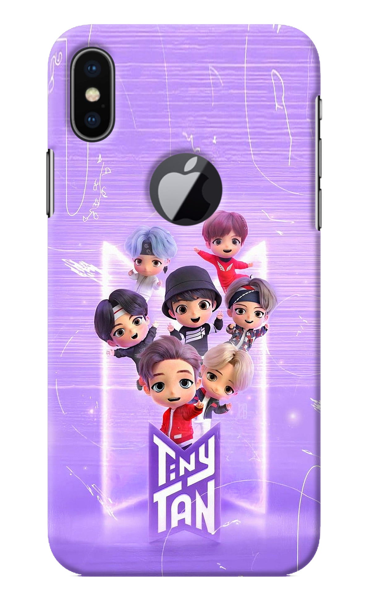 BTS Tiny Tan iPhone X Logocut Back Cover