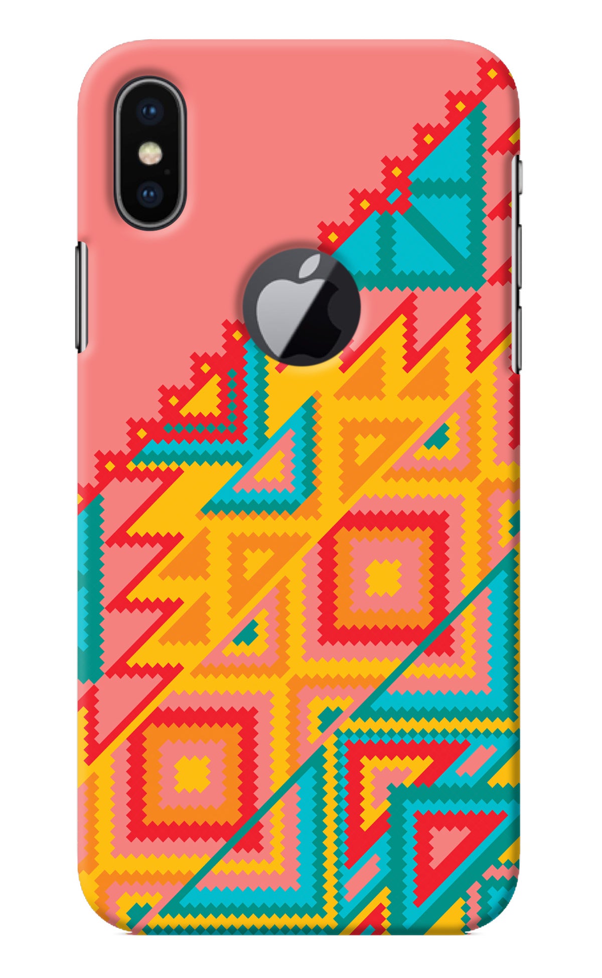 Aztec Tribal iPhone X Logocut Back Cover