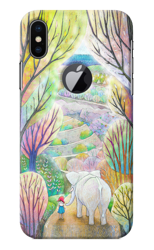 Nature Painting iPhone X Logocut Back Cover