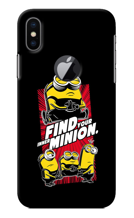 Find your inner Minion iPhone X Logocut Back Cover