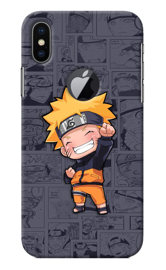 Chota Naruto iPhone X Logocut Back Cover
