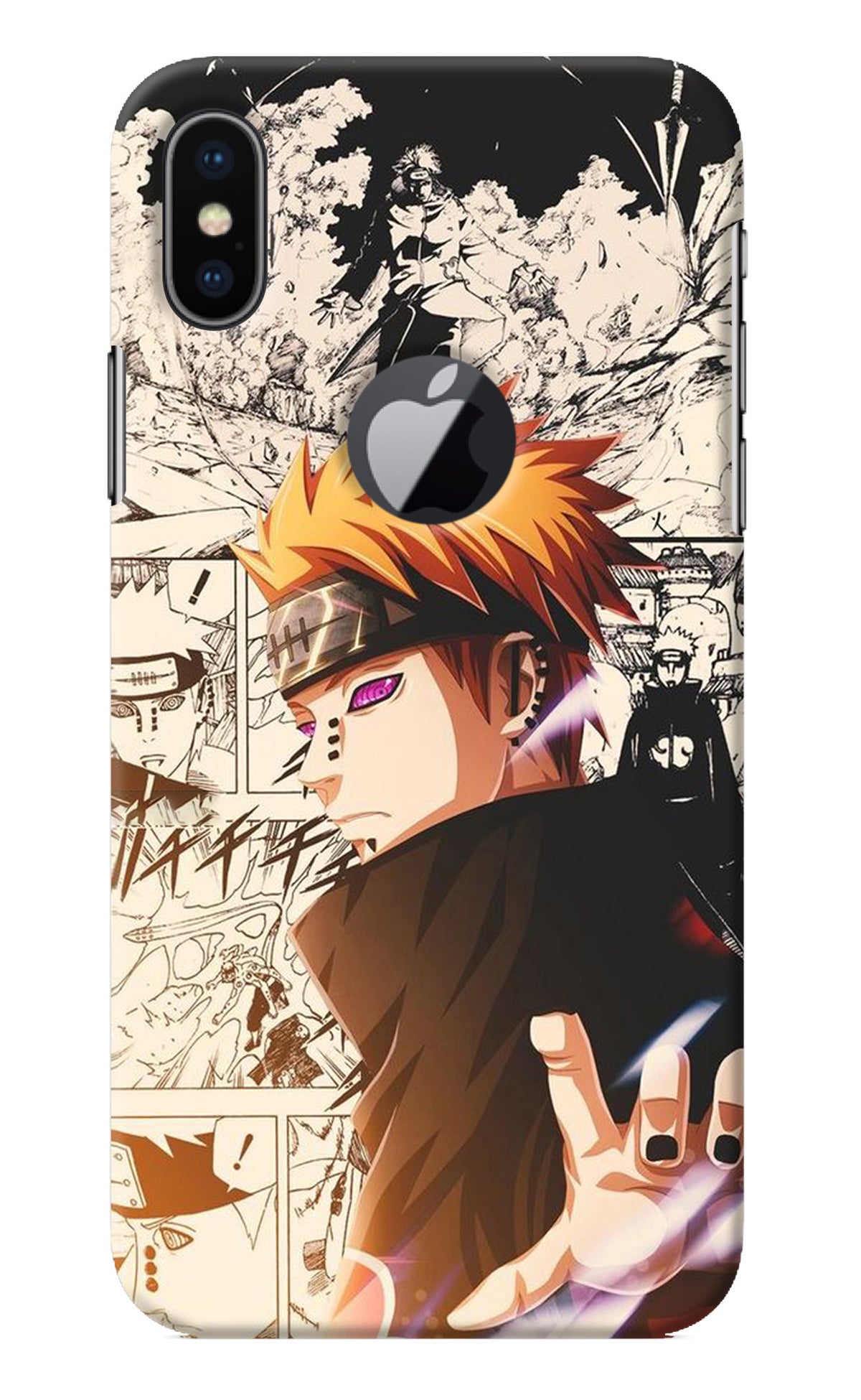 Pain Anime iPhone X Logocut Back Cover