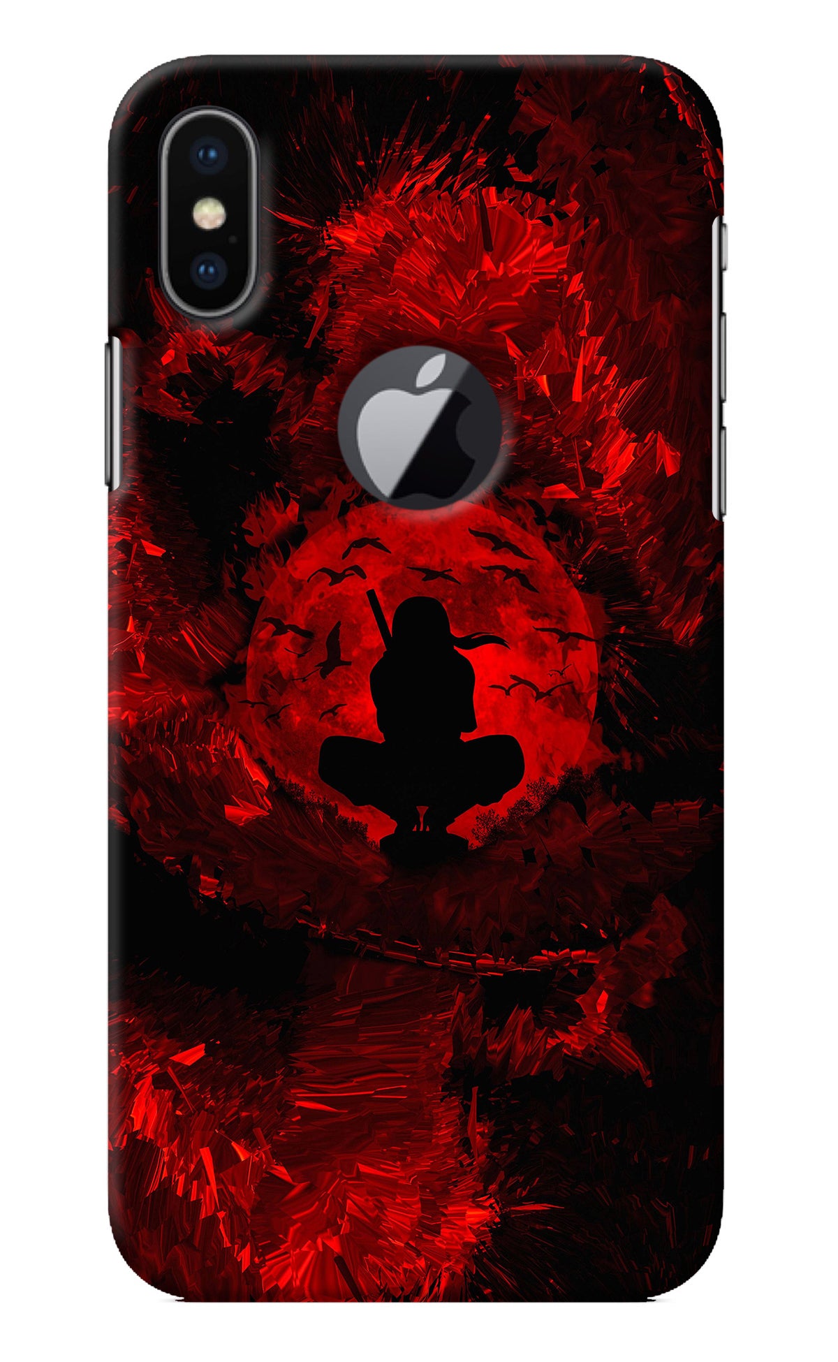 Itachi Uchiha iPhone X Logocut Back Cover