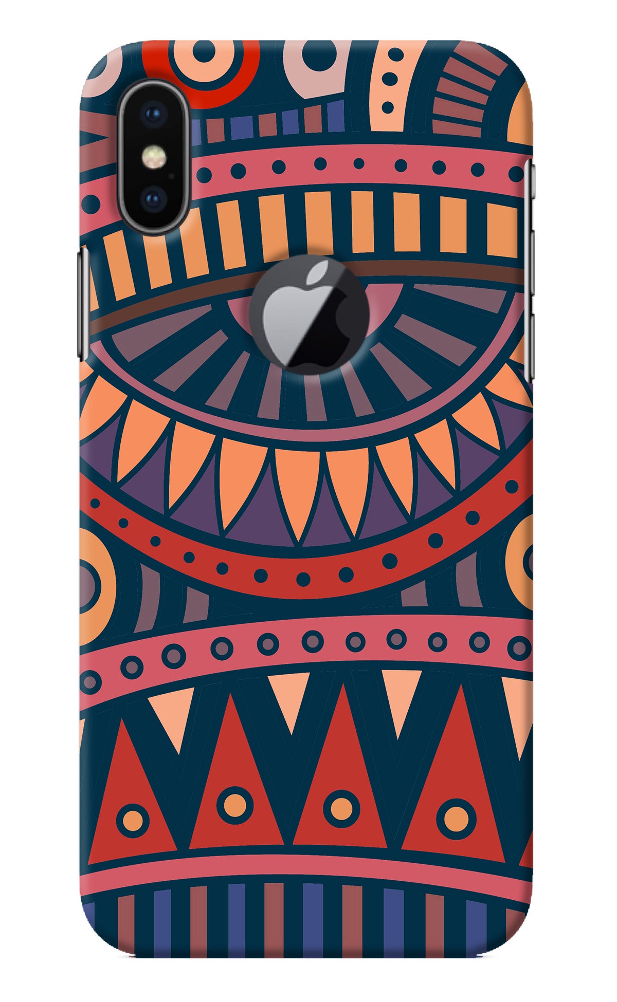 African Culture Design iPhone X Logocut Back Cover