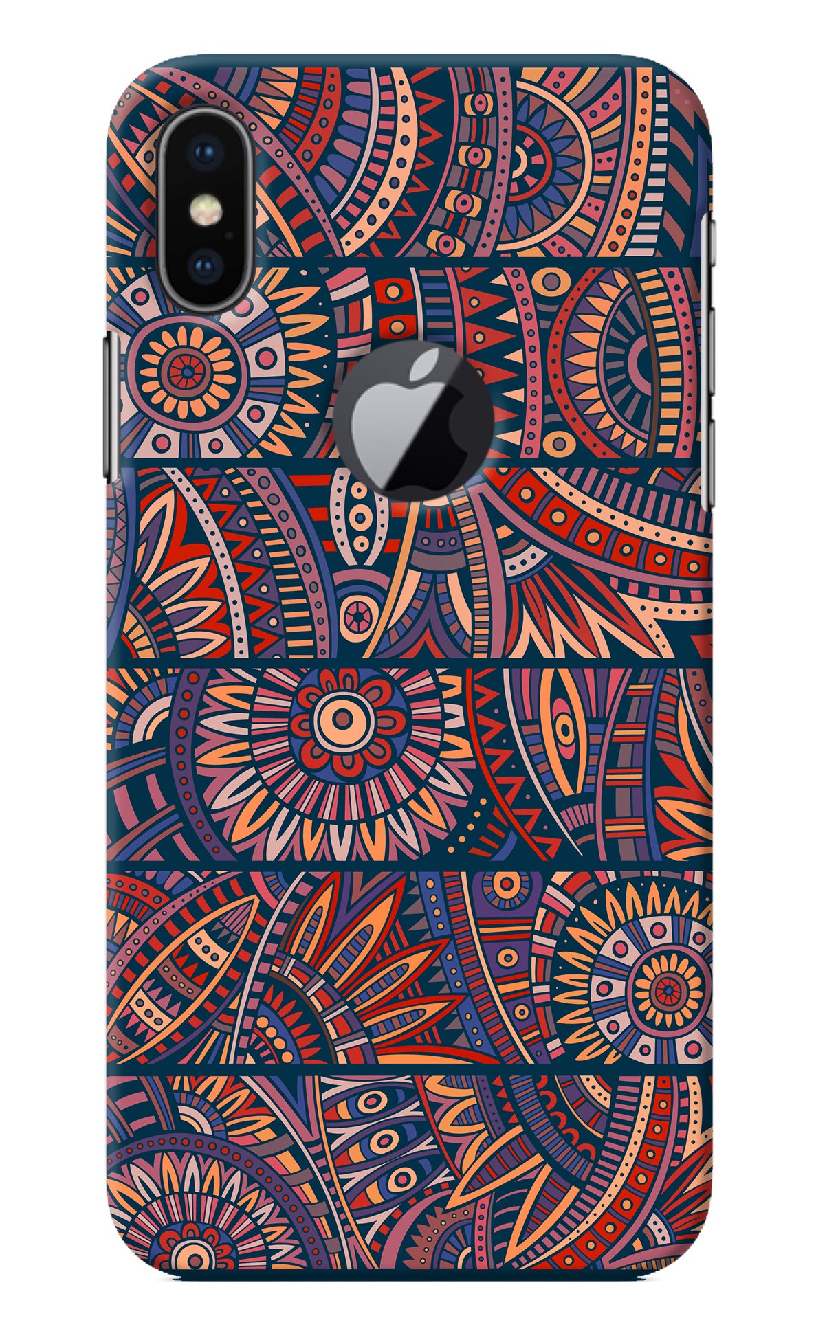 African Culture Design iPhone X Logocut Back Cover