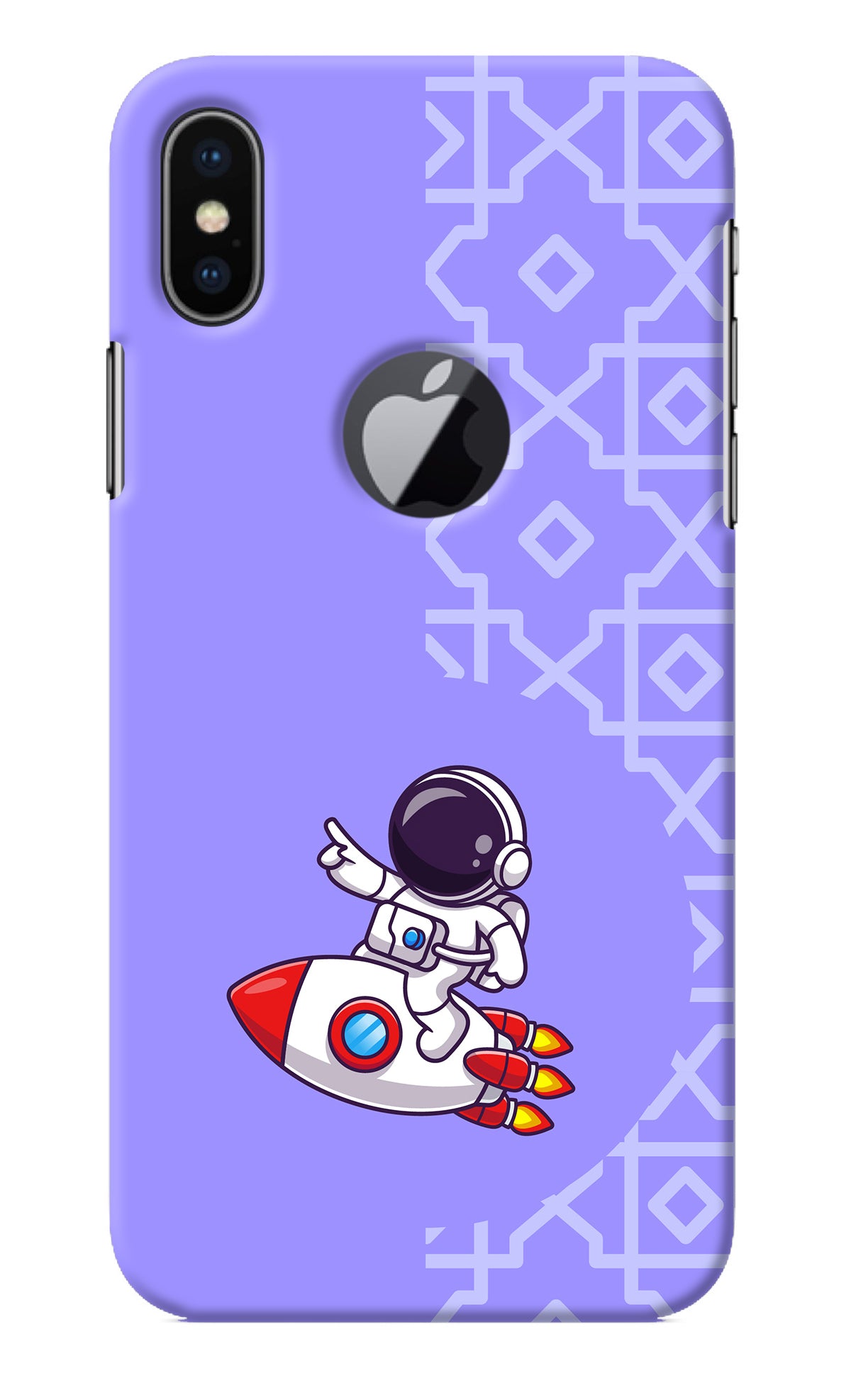 Cute Astronaut iPhone X Logocut Back Cover