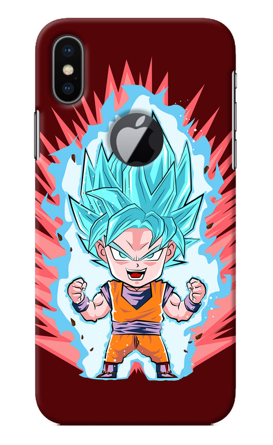 Goku Little iPhone X Logocut Back Cover