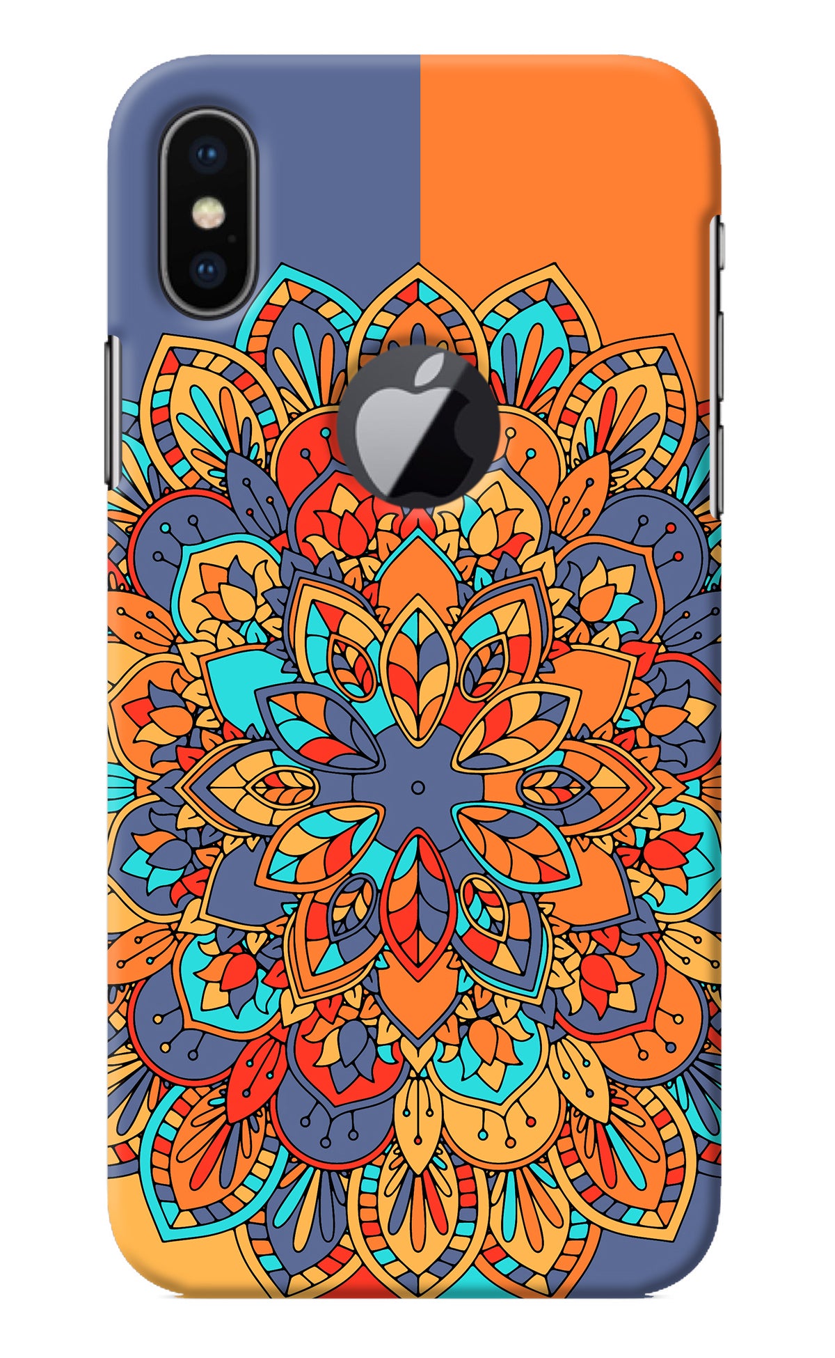 Color Mandala iPhone X Logocut Back Cover