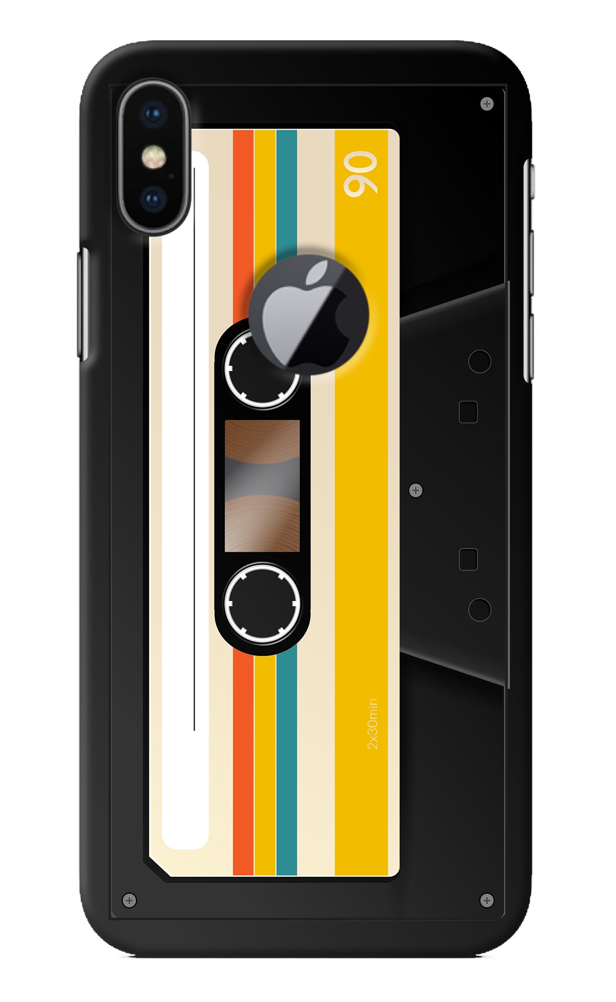 Tape Cassette iPhone X Logocut Back Cover