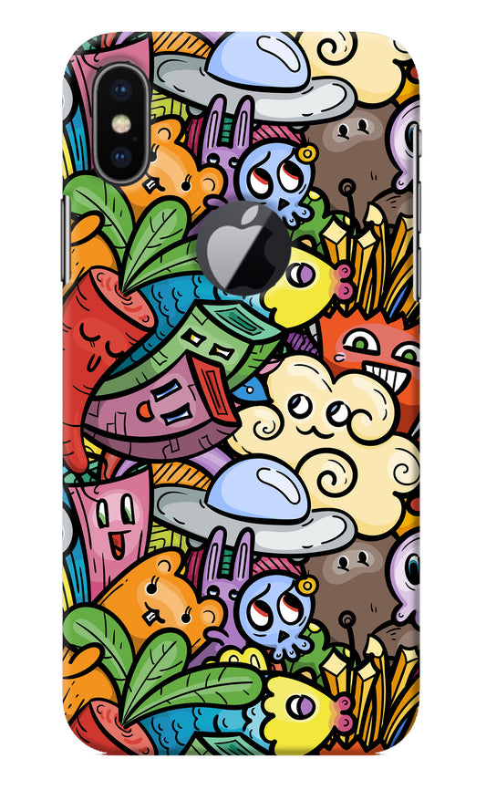 Veggie Doodle iPhone X Logocut Back Cover