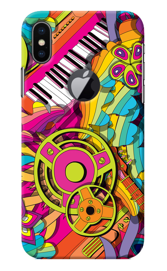 Music Doodle iPhone X Logocut Back Cover