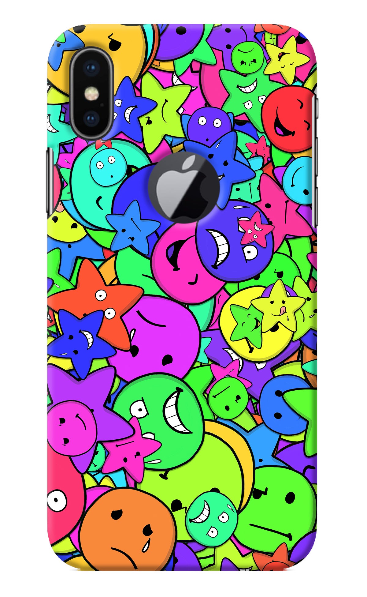 Fun Doodle iPhone X Logocut Back Cover