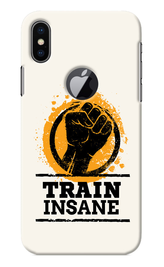 Train Insane iPhone X Logocut Back Cover