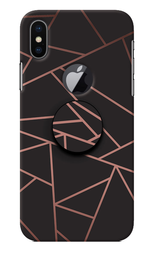 Geometric Pattern iPhone X Logocut Pop Case