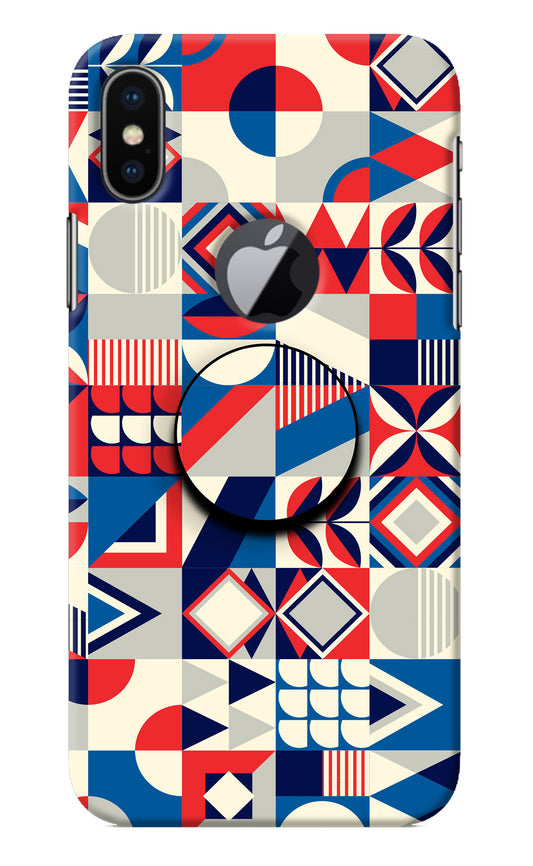 Colorful Pattern iPhone X Logocut Pop Case