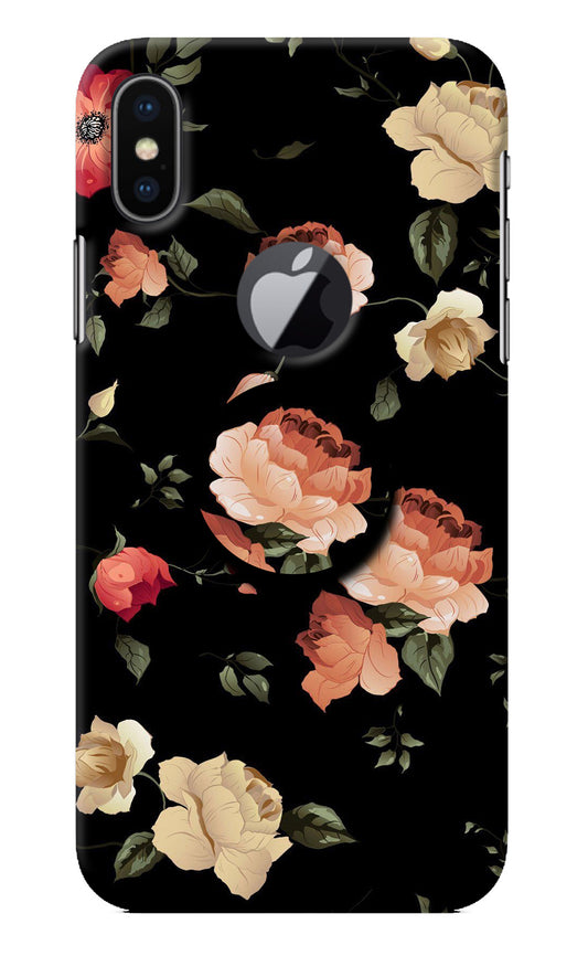 Flowers iPhone X Logocut Pop Case