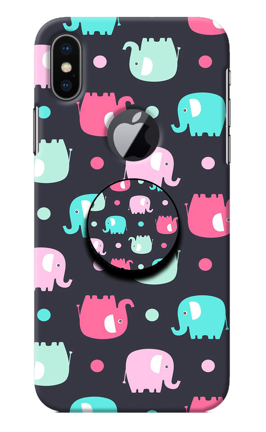 Baby Elephants iPhone X Logocut Pop Case