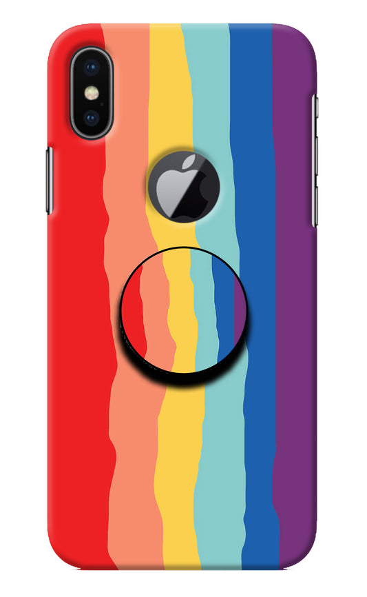 Rainbow iPhone X Logocut Pop Case